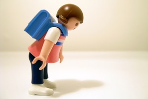 Lego Figure with Poor Posture